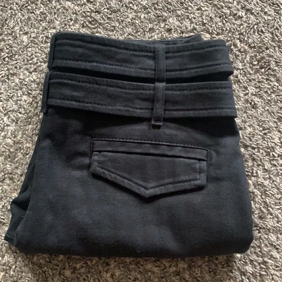Roberto Cavalli Build - in Belt Black Denim Pant